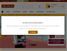 Tablet Screenshot of nicolas.com
